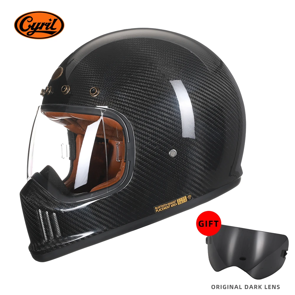 

Мотоциклетный шлем на все лицо из натурального углеродного волокна, легкий гоночный шлем из углеродного волокна для мужчин и женщин, одобре...