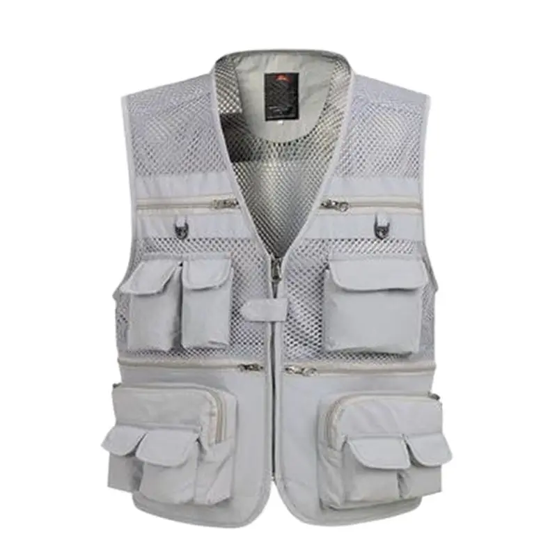 

Tactical Vest Men Photographer Waistcoat Mesh Sleeveless Jacket Many Pocket Vest Multi Pocket Vest Vests Male With Many Pockets