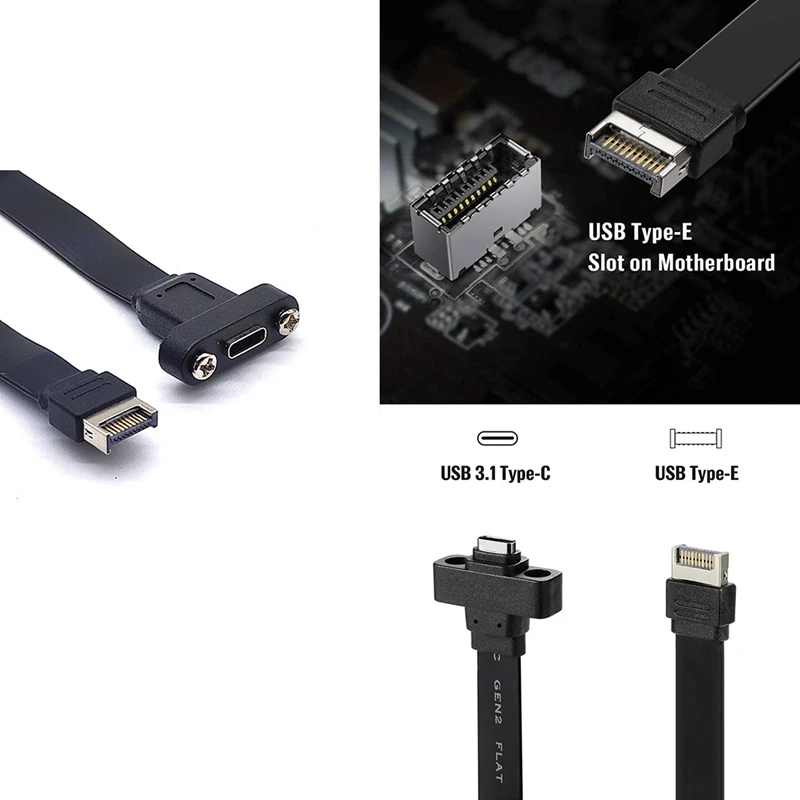 

USB 3,1 Передняя панель Тип E штекер для фотокабеля Тип C расширенный кабель компьютерная материнская плата соединитель провод шнур линия