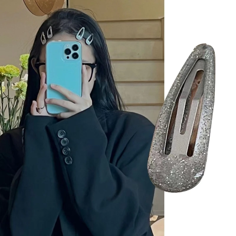 

Metal Clip BB-Barrettes Fashion Accessory Five-pointed Girl Y2K Side Headwear K3KF