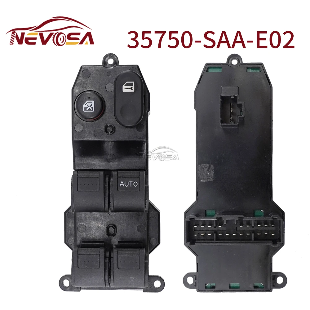 

RHD 35750-SAA-E02 For Honda Fit 2002--2008 Jazz City Power Window Lifter Control Regulator Switch 35750-SAA-E12 35750-SAA-E110