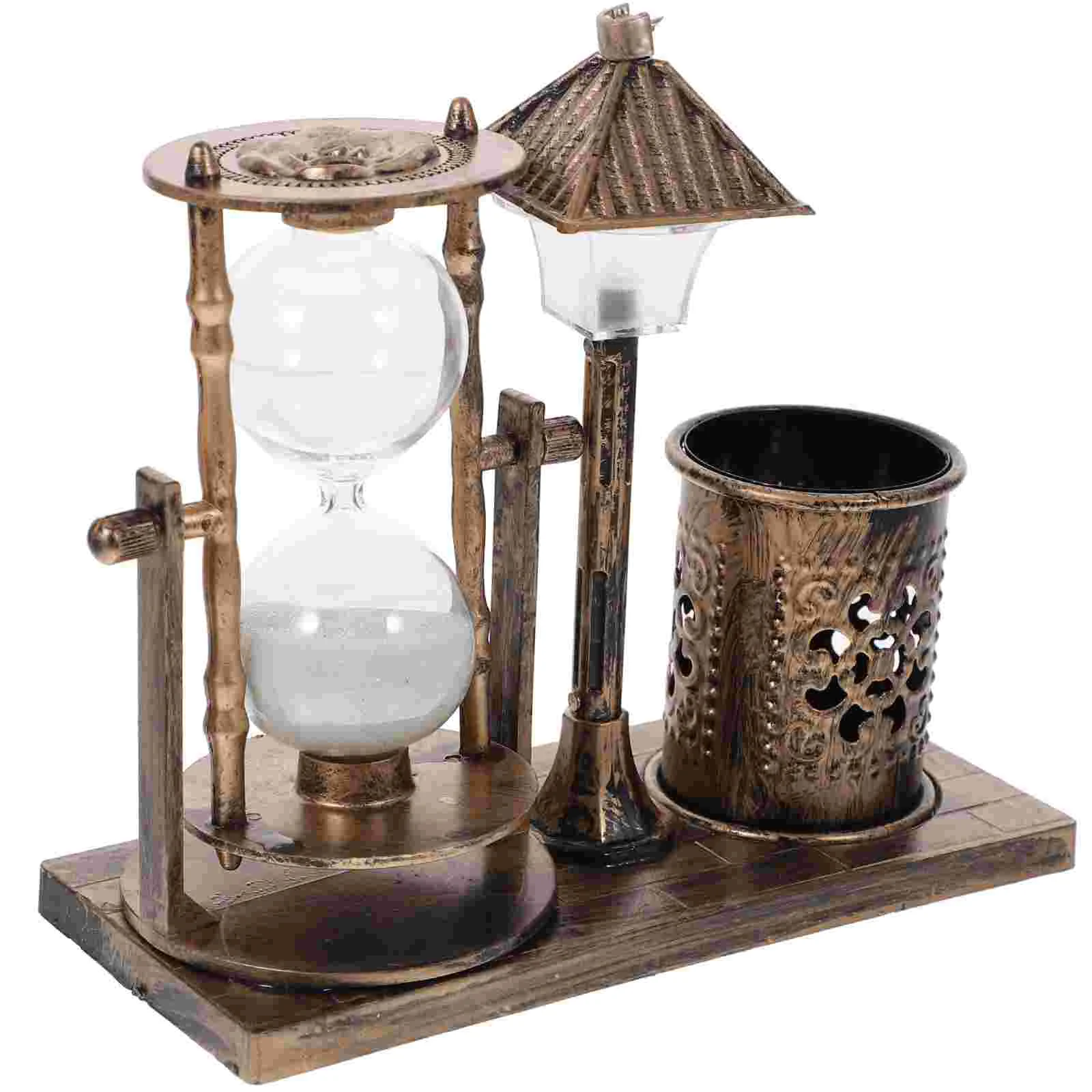 

Hourglass Sandpen Holder Lamp Desktop Decor Ledquicksand Street Ornamenttimer
