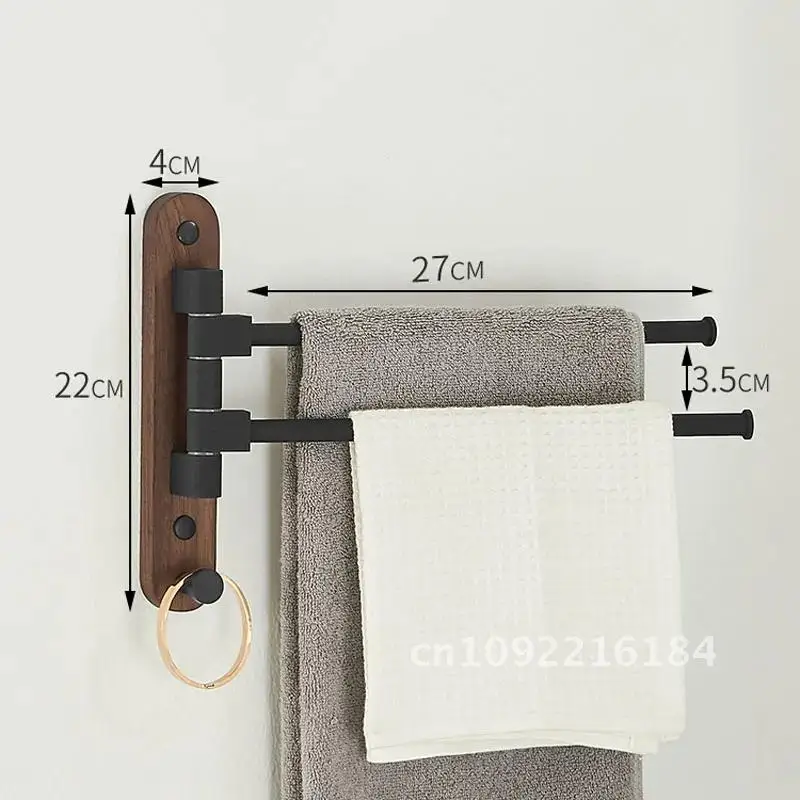 

Деревянная поворотная вешалка для полотенец DUTRIEUX 2/4