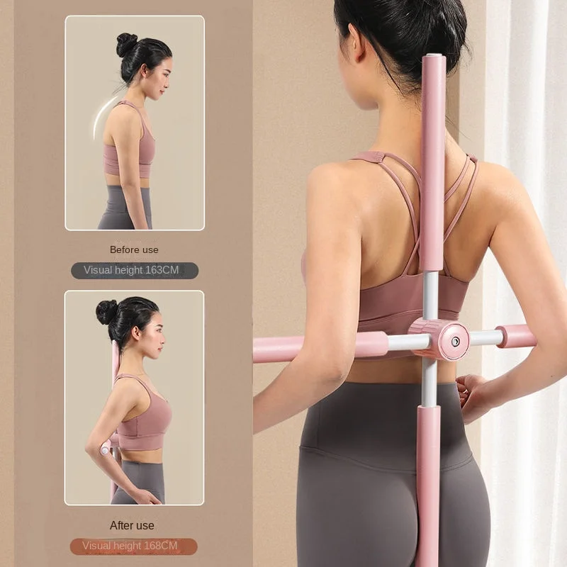 

75cm Beauty Bodybuilding Yoga Sticks Shoulder Stretching Humpback Correction Open Back Bar Back Posture Corrector Stick