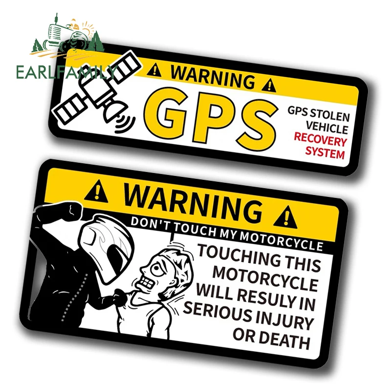 EARLFAMILY 13 см креативная предупреждающая наклейка на автомобиль с GPS не