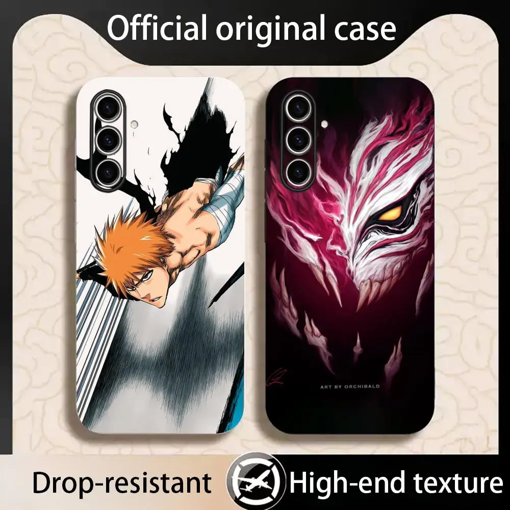 Фото Классический аниме-постер «Горячая кровь» (Bleach) — чехол для телефона Samsung Galaxy S26 S25 S24 S23 S22 S21 Plus Ultra Note20, мягкий, черный №3