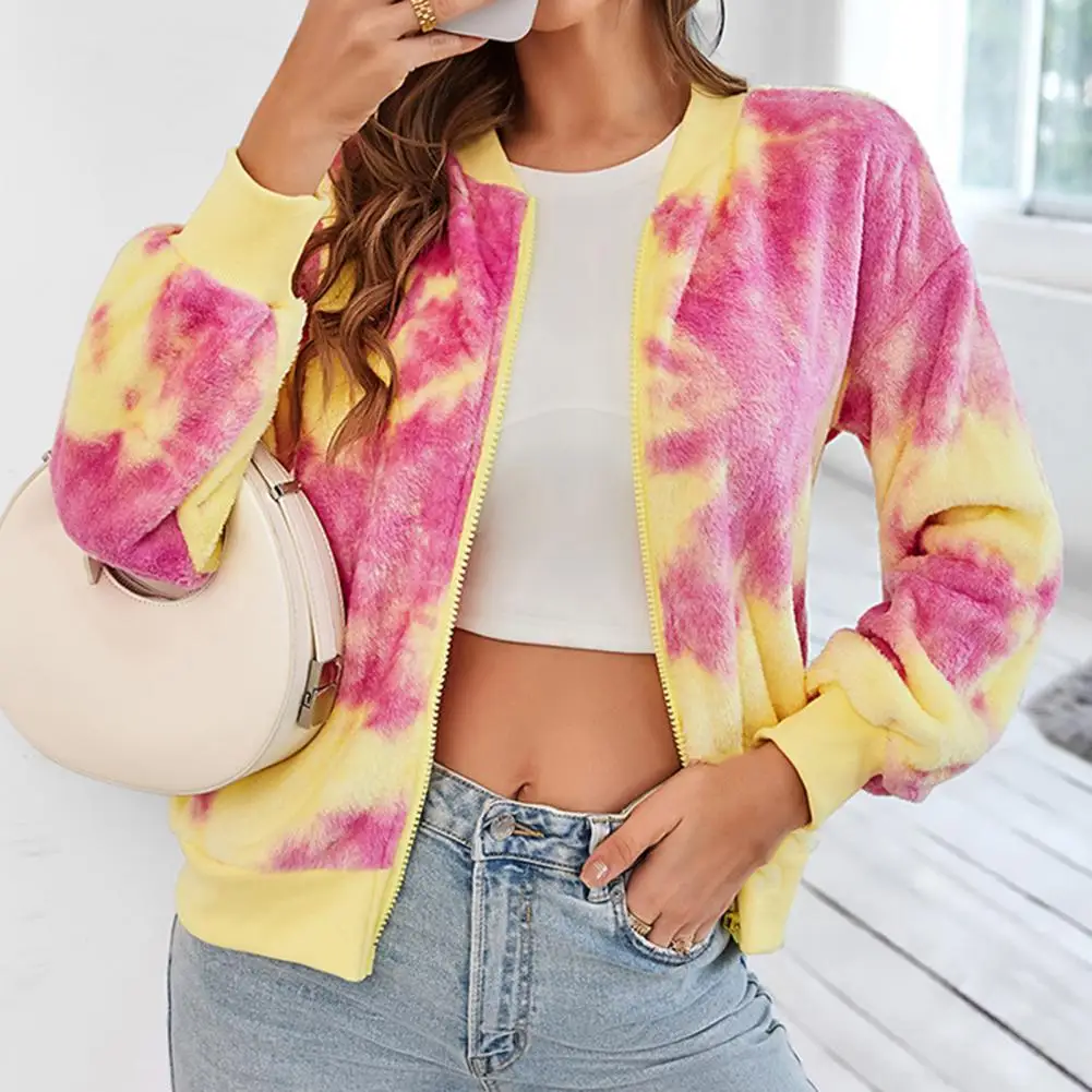 

Soft Trendy Contrast Colors Women Winter Jacket Placket Winter Jacket Zipper for Shopping