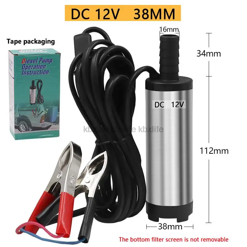 

G30 12V 24VDC Diesel Fuel Water Oil Car Camping Fishing Submersible Transfer Pump