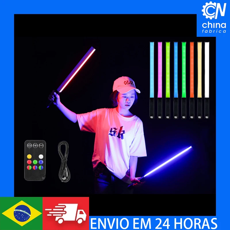 

2022 LUXCEO RGB LED Video Fill Light Full Color Colorful Handheld 10W 3000K Flash Light Stick Speedlight Photographic Lighting