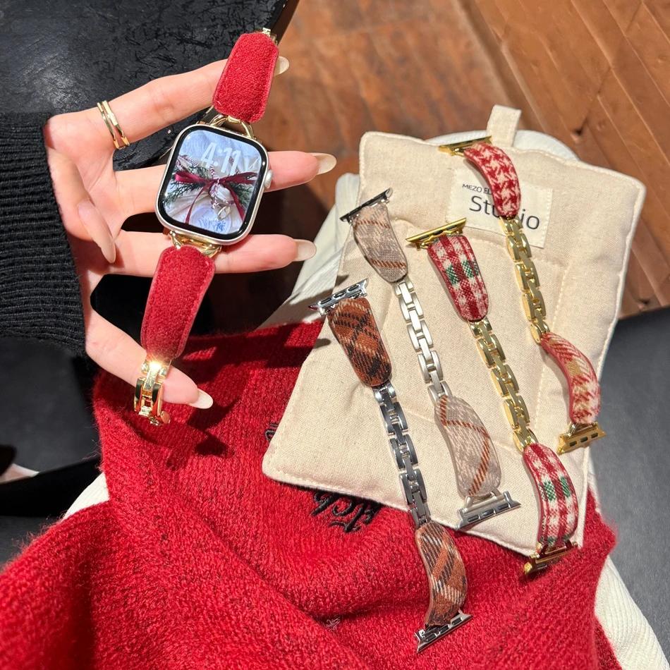 Ремешок-браслет в стиле Best Friend для Apple Watch серии 11, 10, 9, 8, 7, 6 SE 5 4 3 UItra iWatch 4946454442414038 мм, женский ремешок (art.: 3920d45cda0a0) - 3920d45cda0a0
