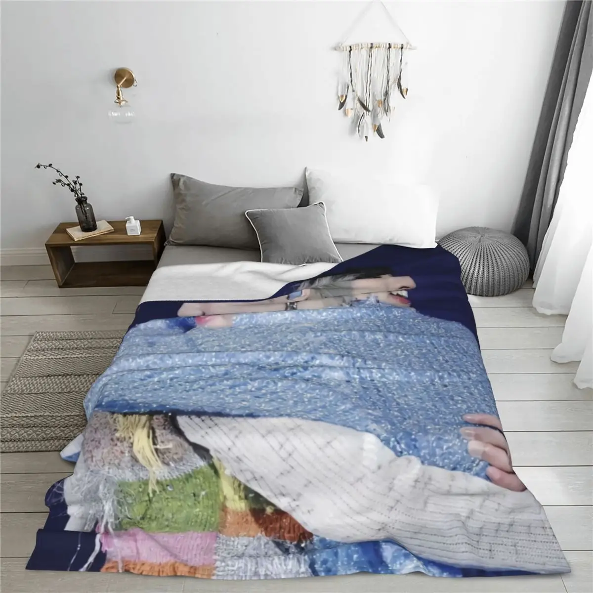 BKPP одеяло из полипропилена на клетовой основе с защитой от пиллинга мягкое