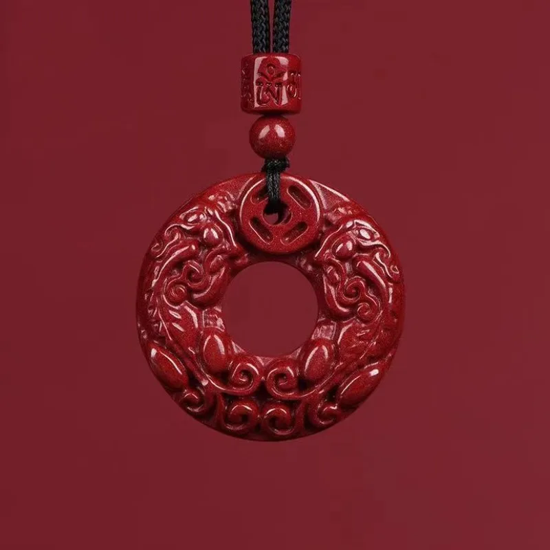 Vermilion Pixiu кулон с пряжкой для мужчин и женщин ожерелье первичный год Piqiu ювелирные