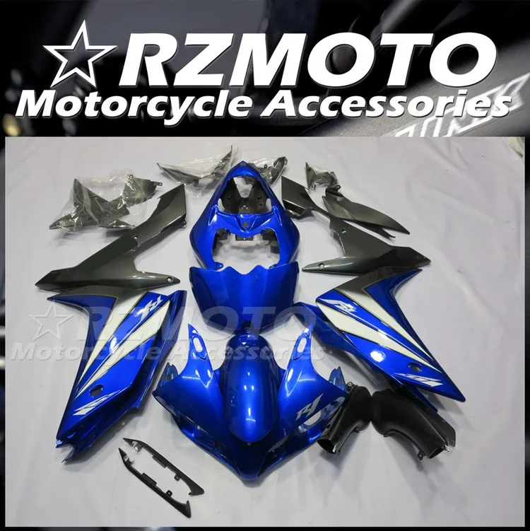 

4Gifts New ABS Motorcycle Whole Fairings Kit Fit For YAMAHA YZF-R1 R1 2007 2008 07 08 Bodywork Set Custom White Blue