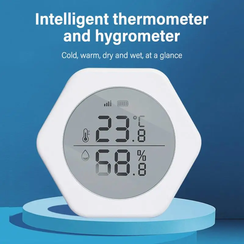 

Powerful Range High-precision Sensor Tuya Smart Temperature Humidity Sensor Real-time Monitoring Wireless Zigbee Sig-mesh Indoor