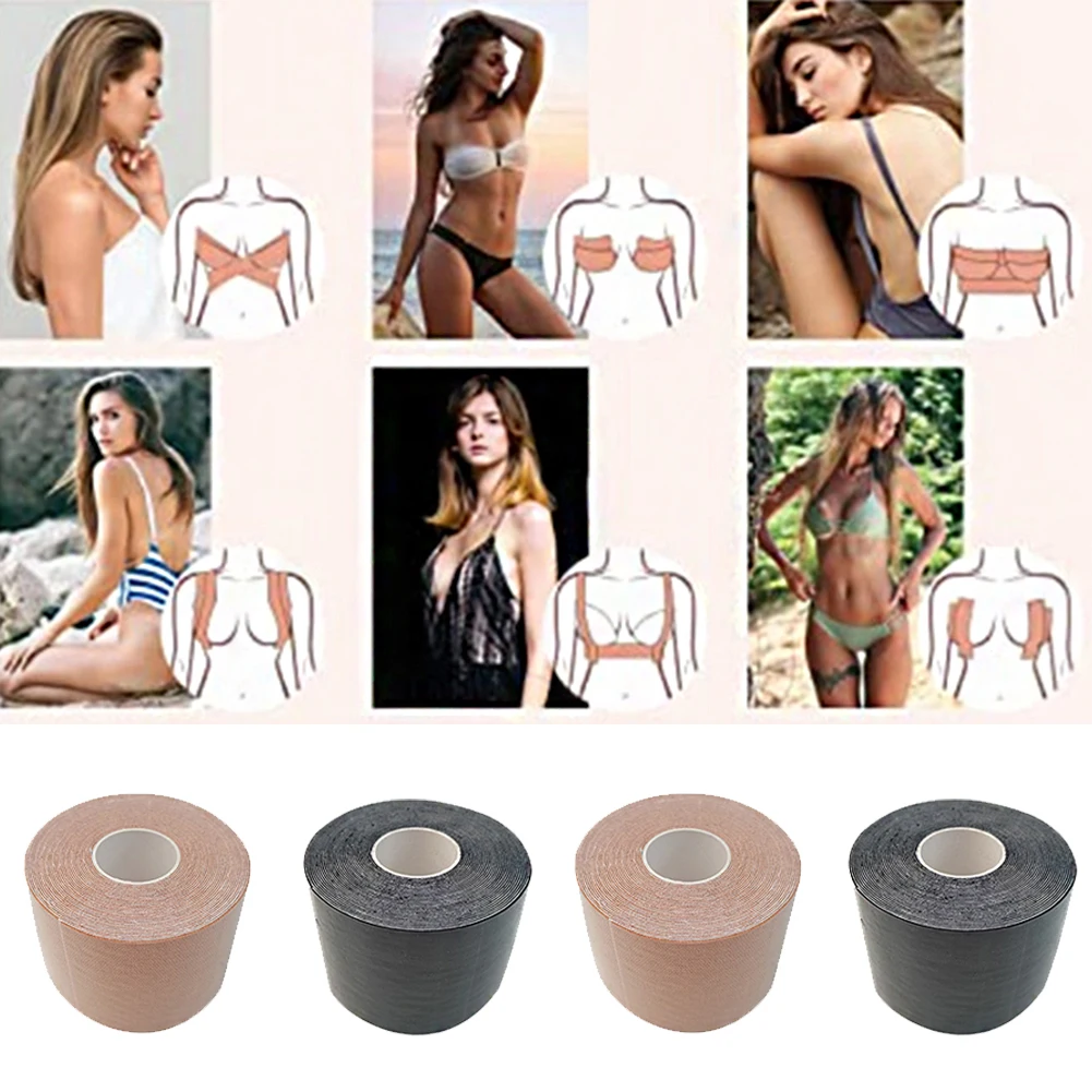 

1 Roll 5M Women Breast Nipple Covers Push Up Bra Body Invisible Breast Lift Tape Adhesive Bras Intimates Sexy Bralette Pasties
