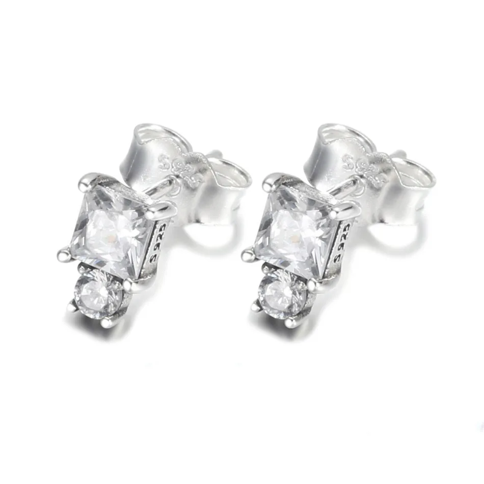 

Женские серьги-гвоздики из серебра 925 пробы, с кристаллами