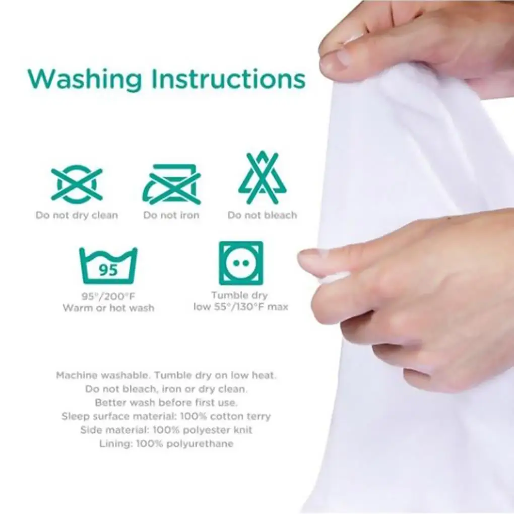 

US EU Size Waterproof Twin Full Queen King Bed Anti-Slip Cover Mattress Protector Cover For Bed Wetting And Bed Sheets Bug