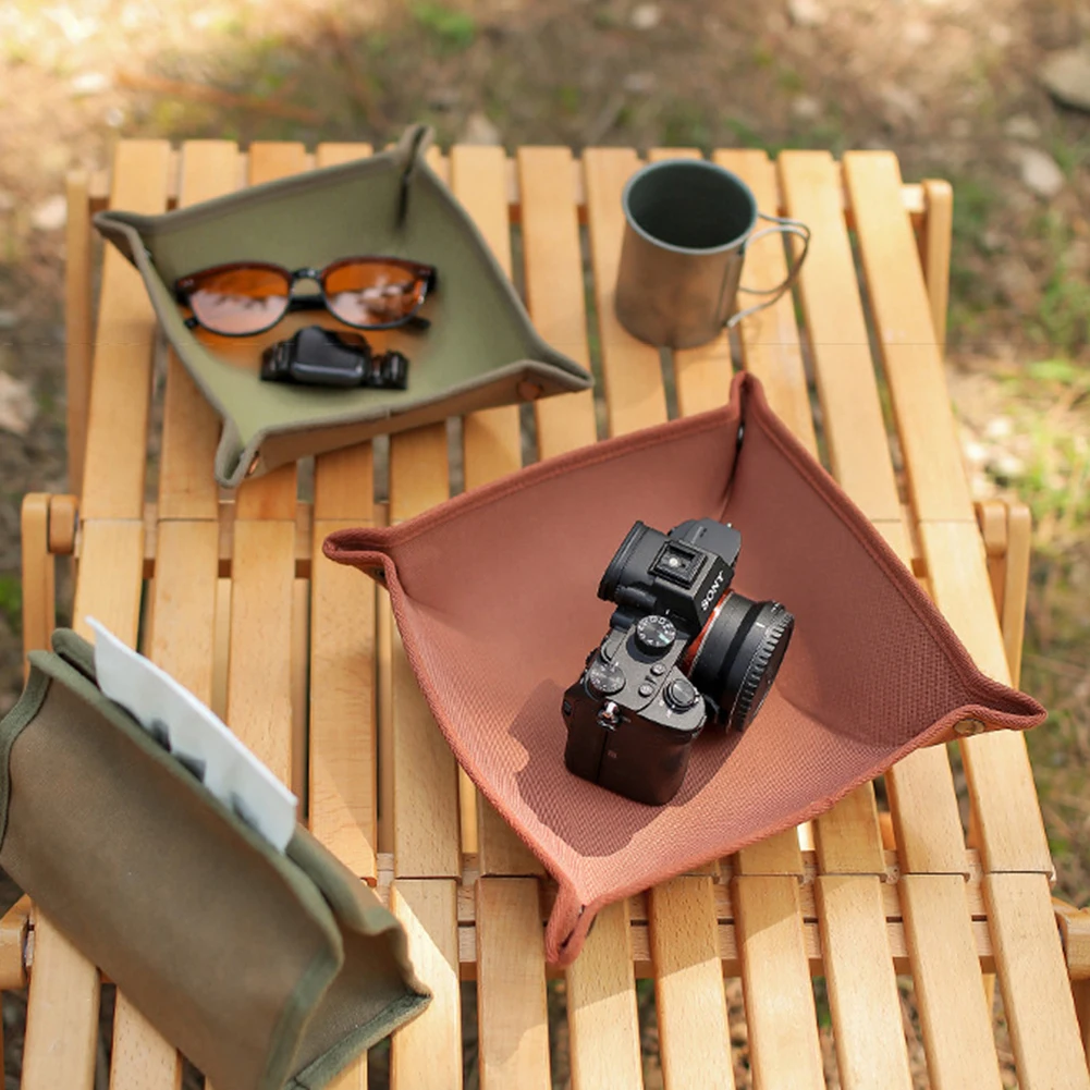 

Складной водонепроницаемый ящик для хранения, поднос для всякой всячины для кемпинга и путешествий на открытом воздухе, аксессуары для кем...