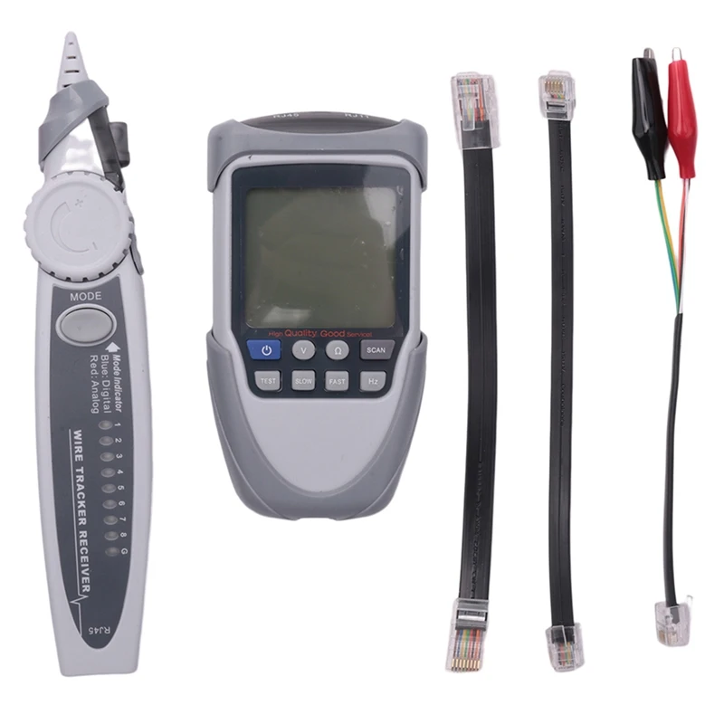 

Handheld Multi-Function Network Cable Tester LCD Screen Display Digital Wire Trackers Voltage Polarity POE Test