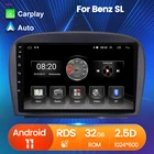 Автомобильная Мультимедийная система на Android, стерео-проигрыватель для Mercedes Benz SL R230 SL350 SL500 SL55 SL600 SL65, с GPS-Навигатором