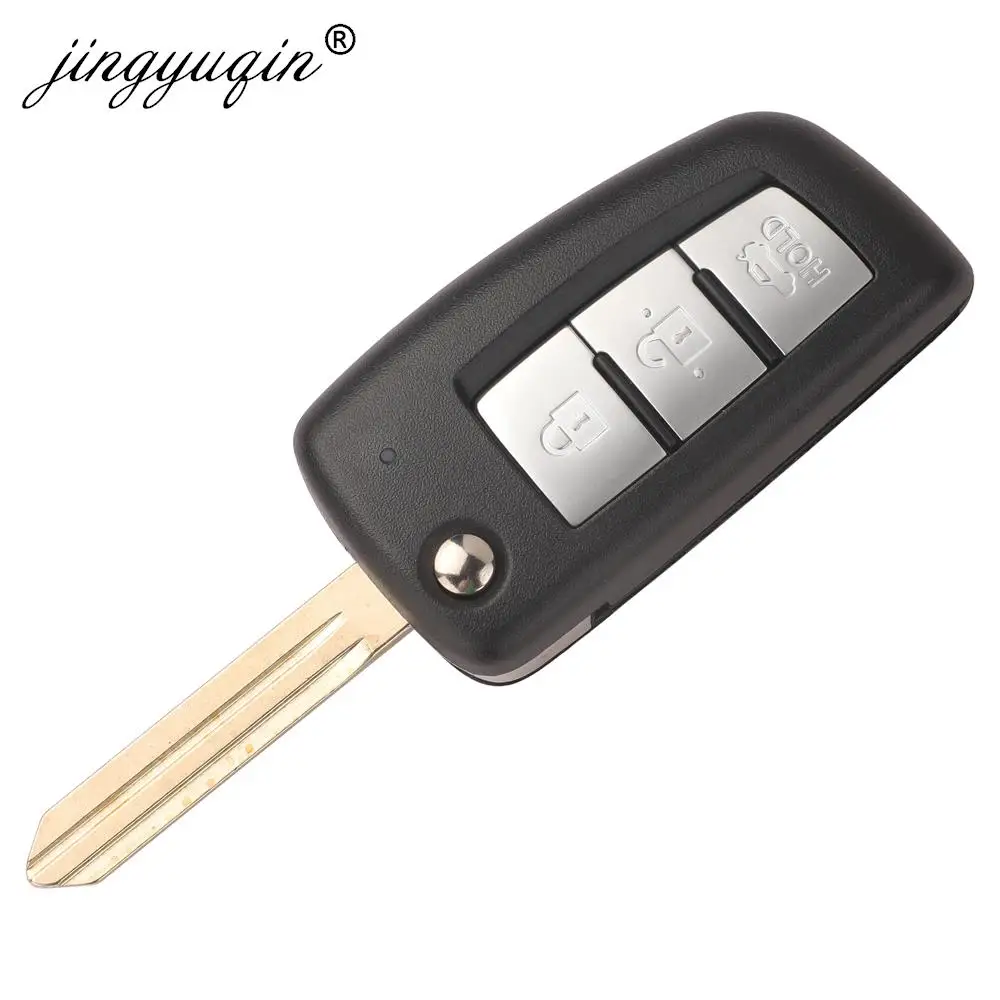 Jingyuqin 433 Мгц Id46 Автомобильный Дистанционный Брелок Для Nissan Tiida Bluebird С 3 Кнопками