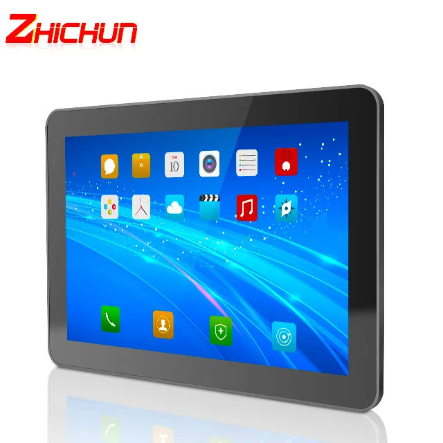 Фото Промышленный планшетный ПК ZHICHUN на Android, 4G Wi-Fi, 10 дюймов, разрешение 1280x800, сенсорный экран, панельный ПК-компьютер №4