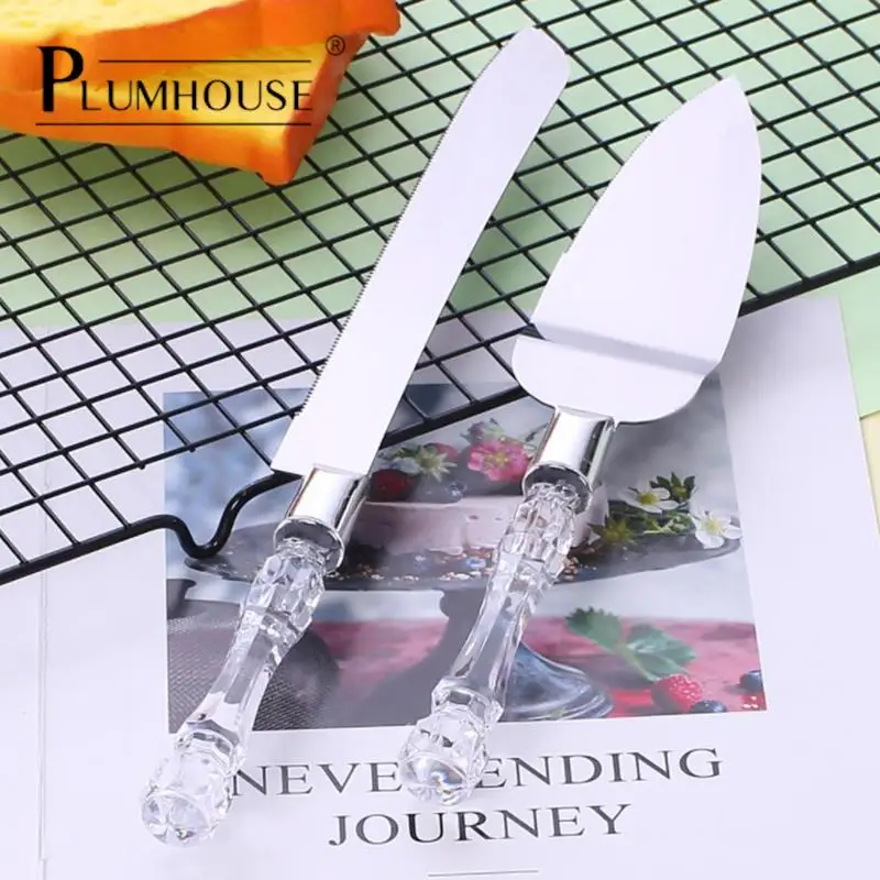 

2pcs Stainless Steel Pizza Bread Knife Shovel Wedding Birthday Party Cake Knife Triangle Bread Shovel Baking Tools Kitchen Tools
