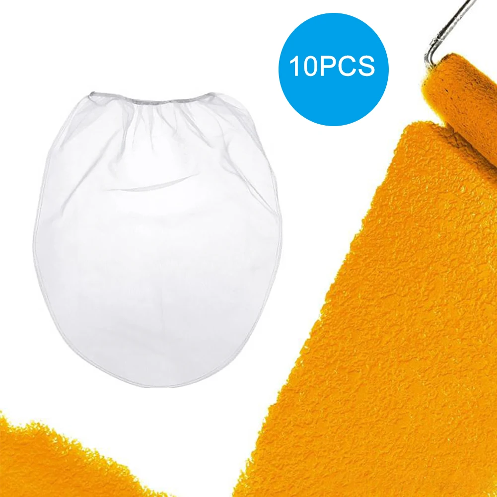 

10pcs Paint Strainer Bags Reusable Fine Mesh Filters Durable Easy Use Elastic Opening Brewing For Gardening Hydroponic Home