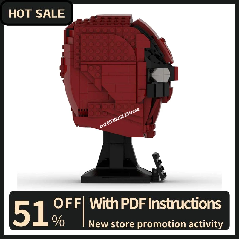 Новый популярный знаменитый герой фильма Moc персонаж Deapool шлем модель