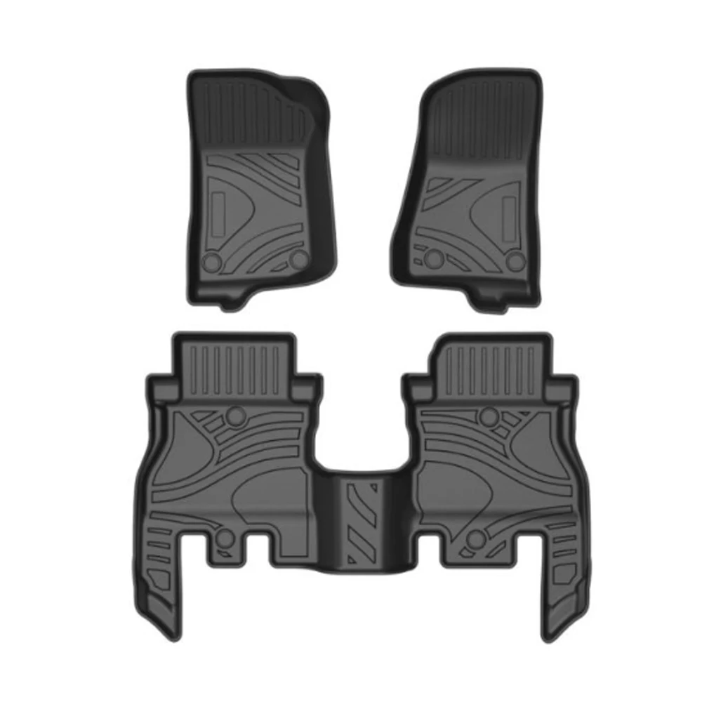 

Роскошный двухслойный нескользящий коврик из ТПЭ для Jeep Wrangler JL 2018-2021, напольный коврик для левого вождения, нетоксичный коврик для автомоби...