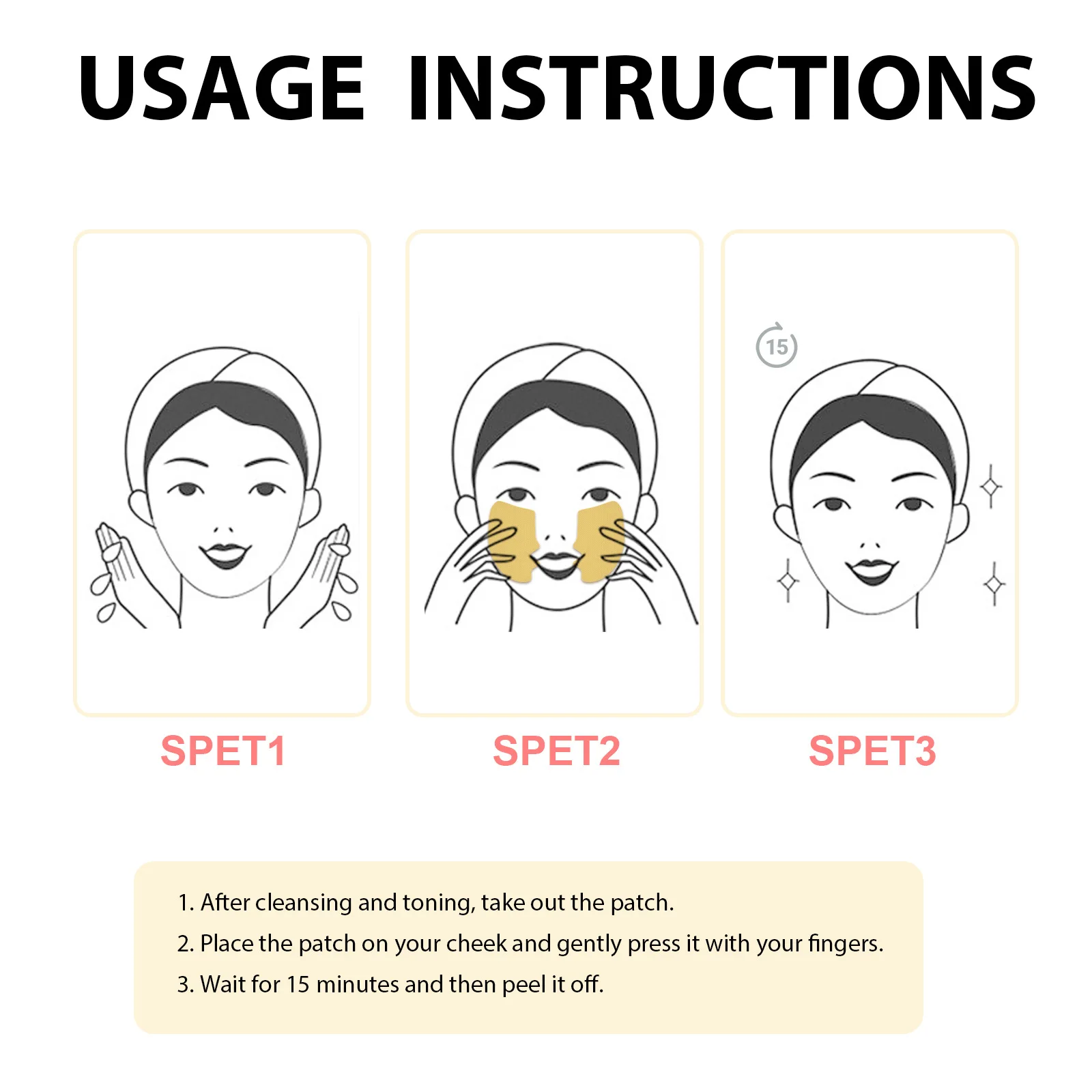 Пластырь для носогубных склад, исчезающая линия лба, антивозрастная маска, лифтинг лица, укрепляющие, увлажняющие, коллагеновые, наклейки для удаления морщин (art.: 3920c61e4fc64) - 3920c61e4fc64