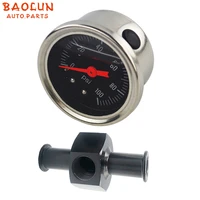 baolun 0 100psi fuel pressure gauge with in line adapter 38 inch oil pressure gauge