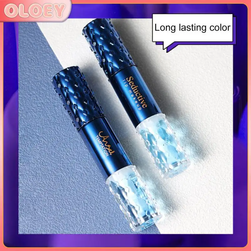 

Blue Rose Color Changing Lipstick Raincoat Set Natural Lasting Temperature Color Change Lip Balm Moisturizing Makeup Cosmetics