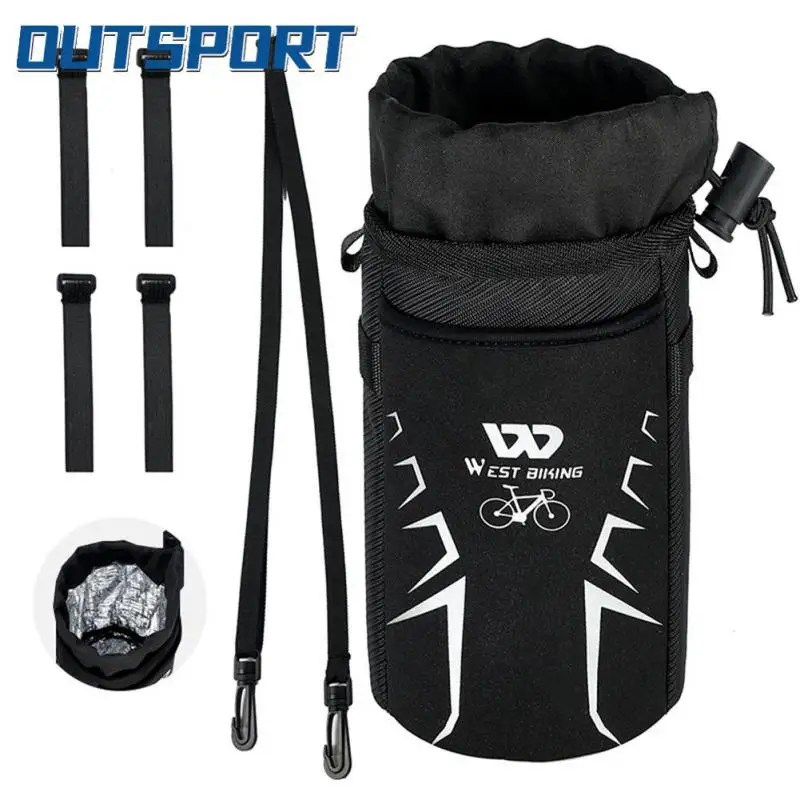 

Shoulder Strap Bicycle Water Bottle Bag Cold Removable Sling Backpack Insulation Hanging Sack Cycling Equipment Hiking Backpack