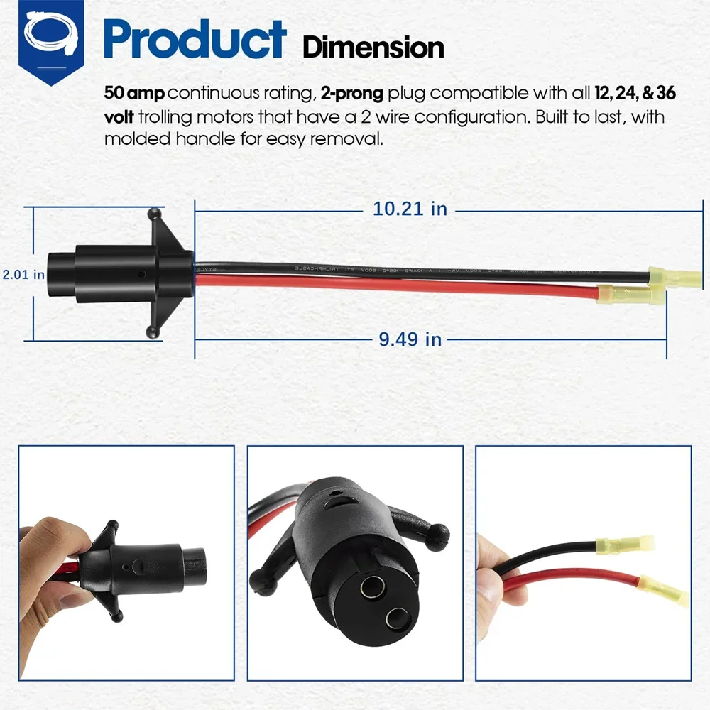 14365-6 Штекерный Троллинговый моторный разъем для лодки быстрое подключение мотор