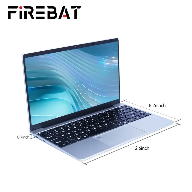 FIREBAT A14 Ноутбук Intel N5095 14 1 дюйма 16 ГБ LPDDR4 RAM 512 ТБ SSD Легкий бизнес-компьютер FHD