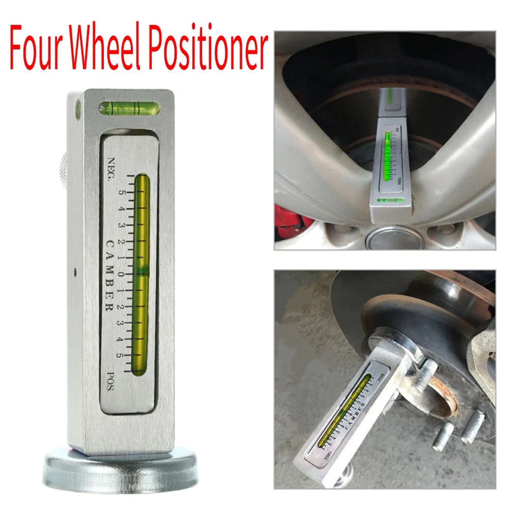 

Four Wheel Positioner Adjustable Magnetic Camber Castor Strut Wheel Alignment Gauge Tool