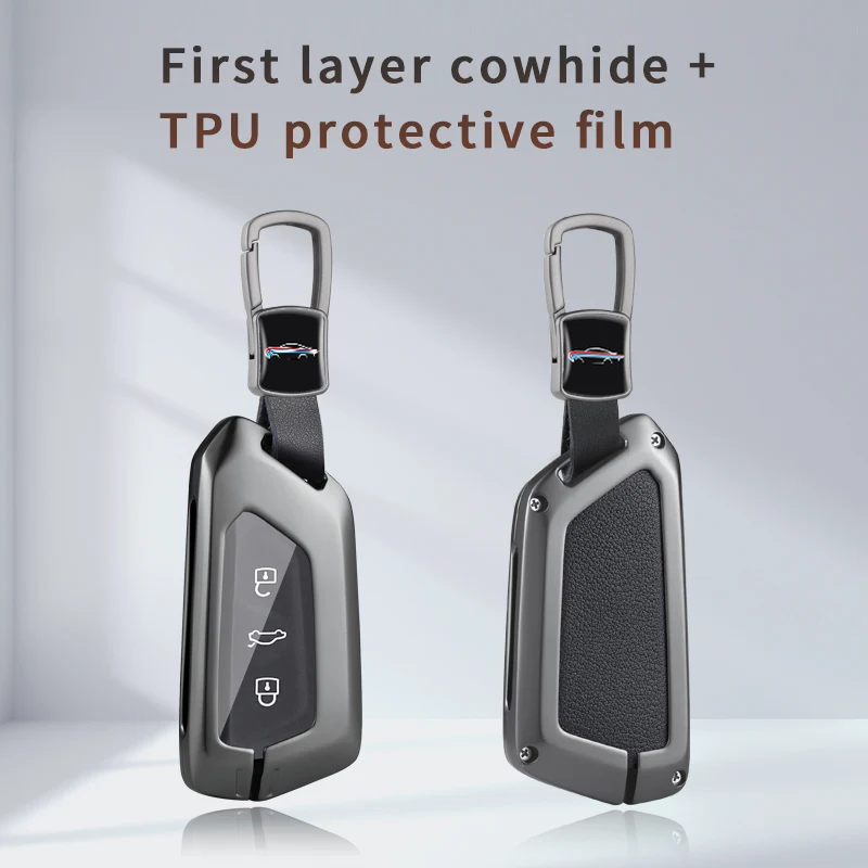 

Gel Car Key Cover For VW Volkswagen Golf 8 Mk8 2020 Skoda Octavia 3 Buttons Smart Keyless Remote Control Cases Keychain Holder