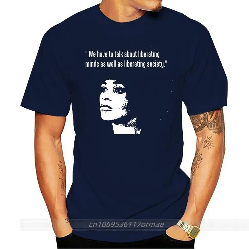 

Angela Davis T Shirt Quote Political Activist 1960'S Brand Clothing Tee Shirt