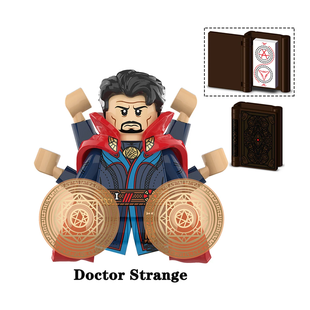 Диснеевский Доктор Странный алый, ведьма, профессор, X блоки, иллюминация, ультран, Капитан Америка, Chaves Moon Knight Clea Layla, игрушка Диснеевский Доктор Странный алый, ведьма, профессор, X блоки, иллюминация, ультран, Капитан Америка, Chaves Moon Knight Clea Layla, игрушка