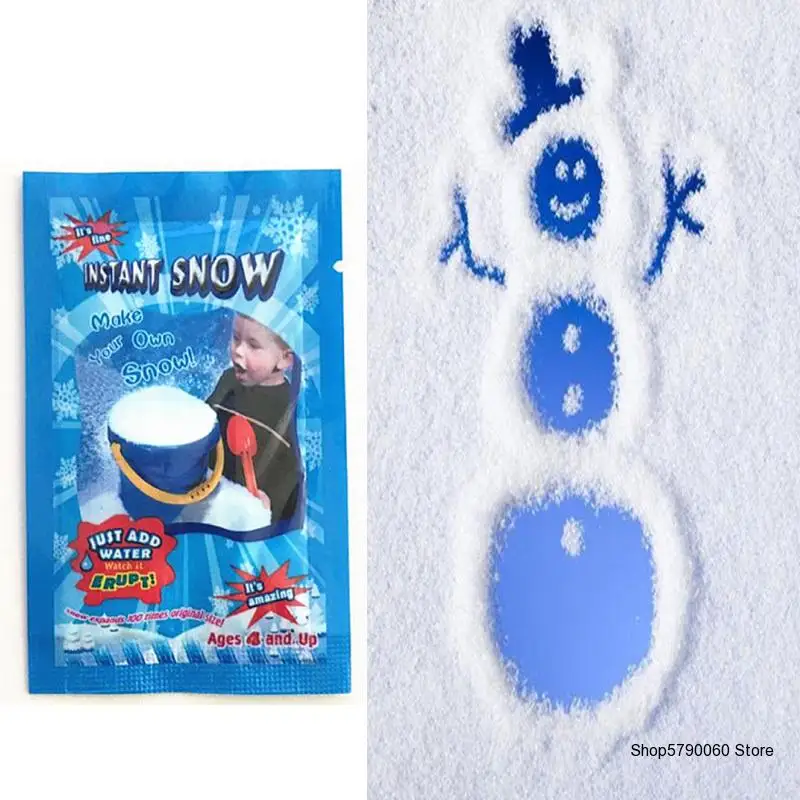 

10 Pack Artificial Snow Instant Snow Powder Fluffy Snowflake Super Absorbant Frozen Party Magic Prop Christmas Party Decor