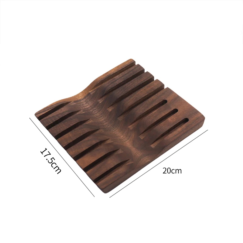 Парикмахерская искусственная деревянная коробка из орехового дерева для