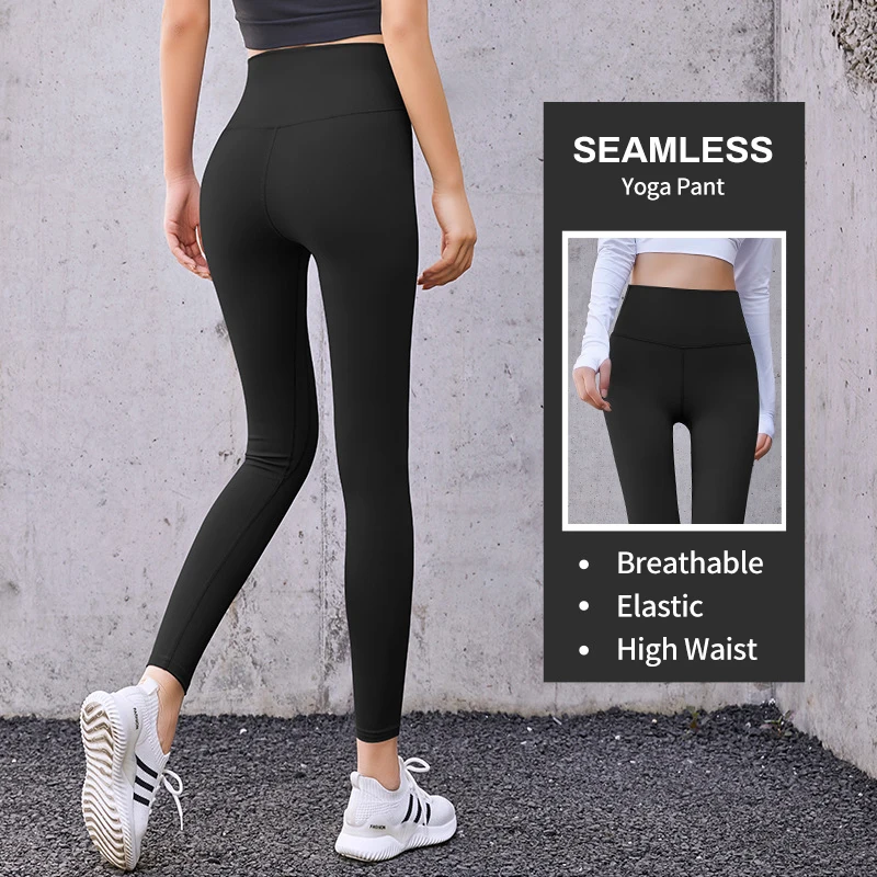 

Sexy Yoga Pant Women Seamless Solid High Waist Gym Legging Fitness Running Tights Workout Compressed Sport Trouser Women