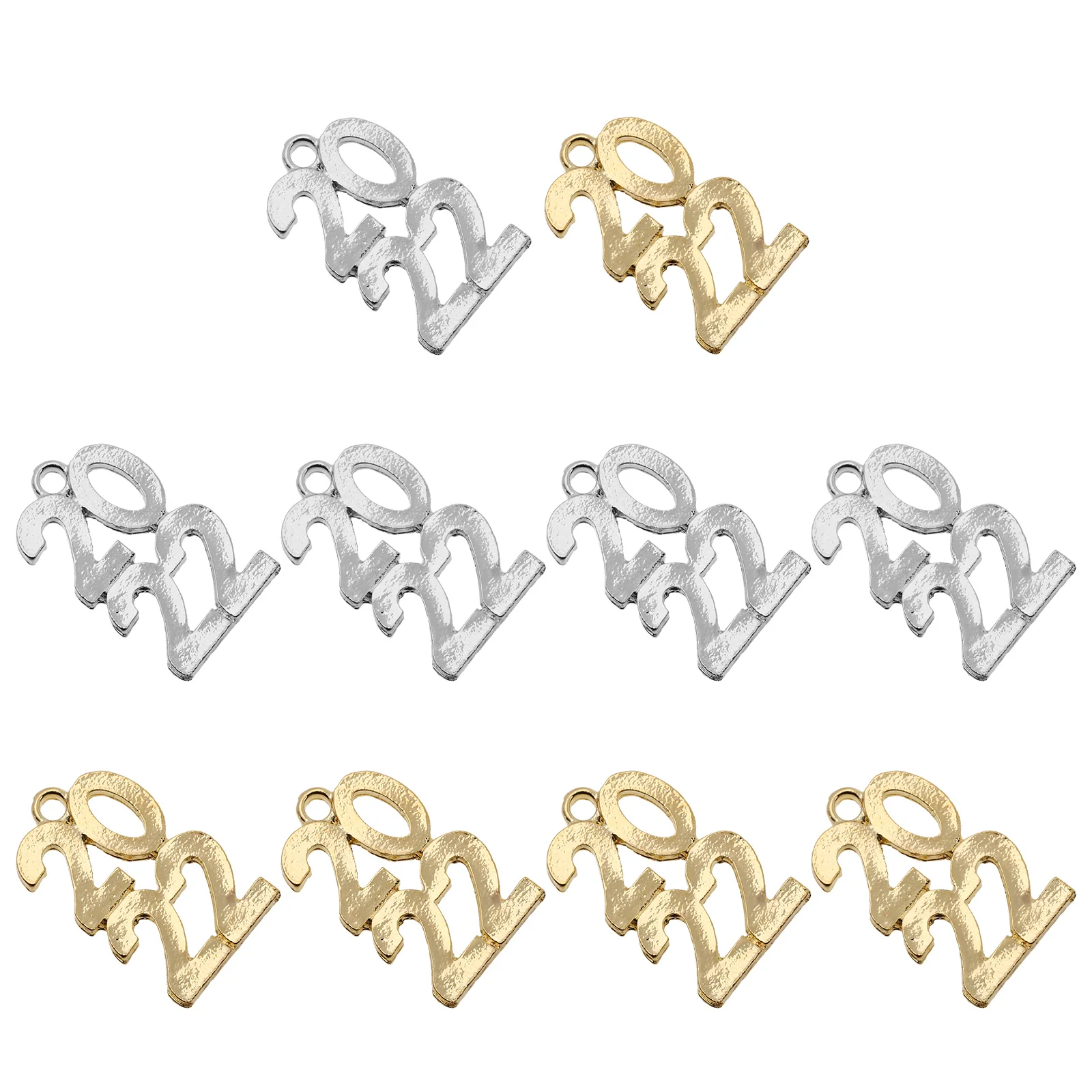 

10Pcs Graduation Charm 2022 Letters Pendants Hanging Charm Gift for DIY Crafting