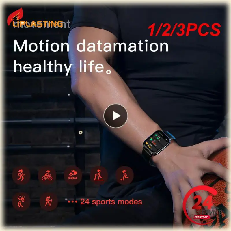 

1/2/3PCS Smart Band Watch Women Men Smartwatch Blood Oxygen Heart Rate Waterproof Connected Fitness Tracker Watch Bracelet