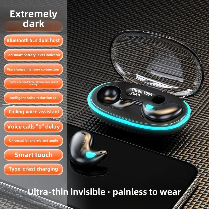 X55 Sleep Bluetooth-гарнитура дисплей мощности интеллектуальное шумоподавление