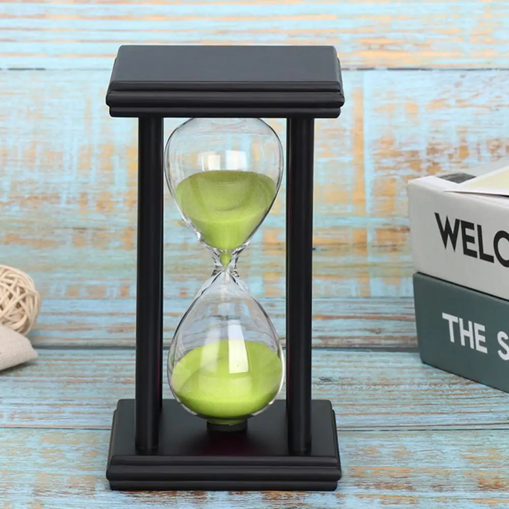 

Sand Clock Timer 5/15/30min Wooden Sandglass Kitchen School Hourglass Home Decor