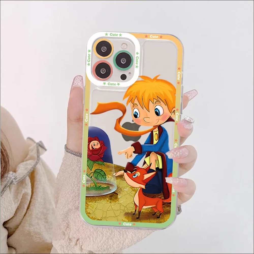 Little Prince Starry Sky Phone Case For IPhone 13 14 Pro Max XS XR 12 11 Pro 13 Mini 6 7 8 Plus Soft Clear Back Cover