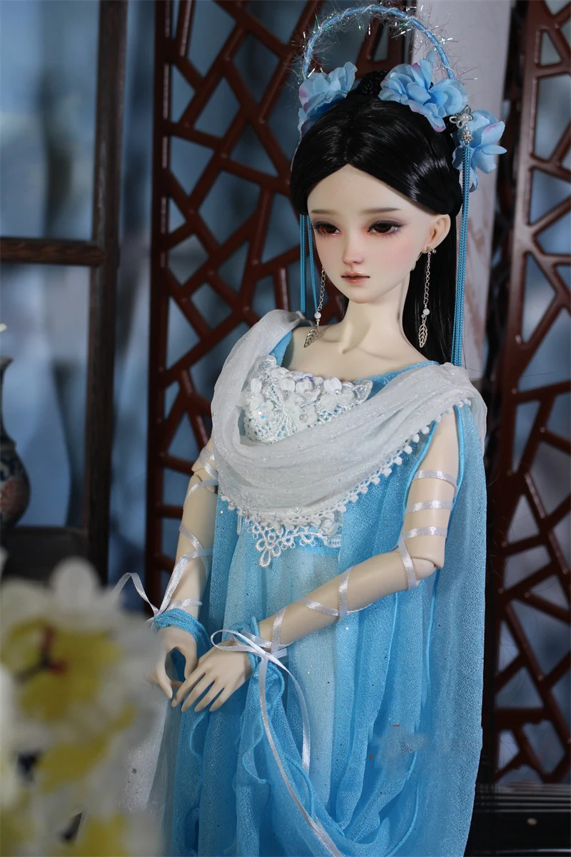 1/4 1/3 масштаб древний костюм BJD одежда китайская ханьфу волшебное длинное платье