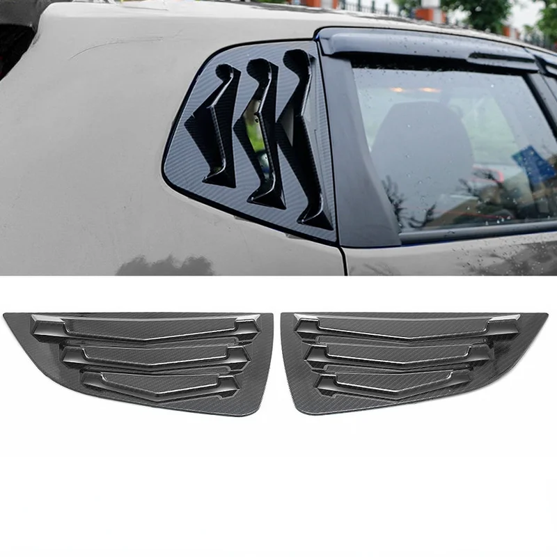 

1Pair Car Side Window Triangle Shutter Rear Sunshade Blinder Shutters Air Outlet With tape Honda fit 14-18 refitting accessories